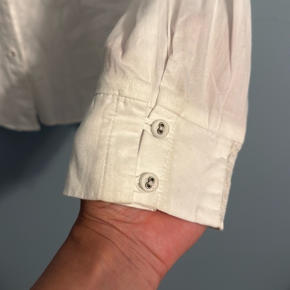 White Ruffled Blouse - Picture 4 of 6